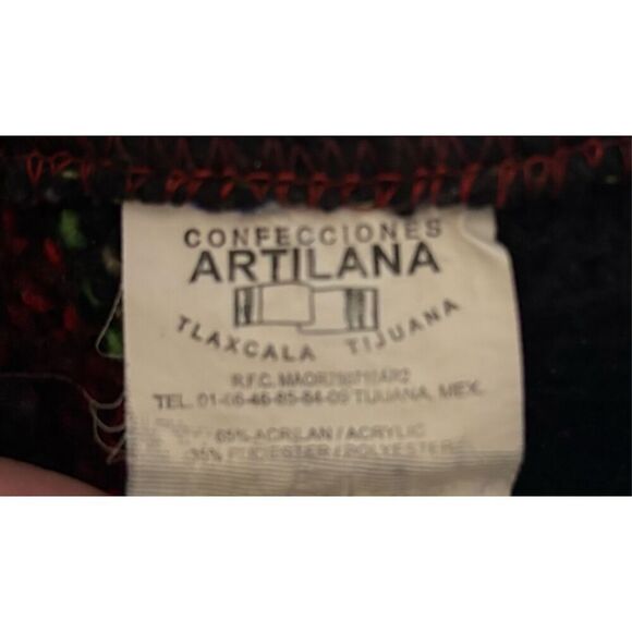 Mexican Poncho Baja Hoodie Surfer Skater Drug Rug Pullover Made in Mexico M Tall - Picture 6 of 7